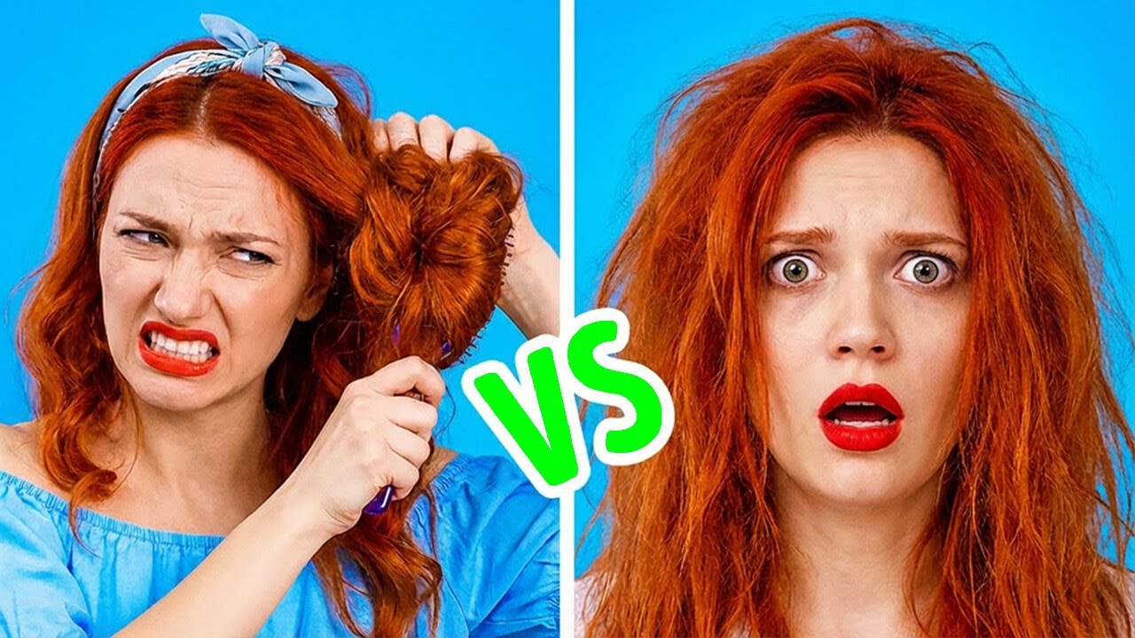 Langes vs Kurzes Haar - Herausforderungen! 😱✨ TikTok Haar-Gadgets im Test