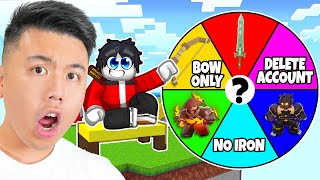 Roblox Bedwars, But Random Wheel Controls My Game! by Vindooly 278,260 views 2 months ago 9 minutes, 27 seconds