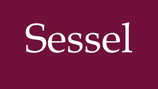 How To Pronounce Sessel Armchair Correctly In German