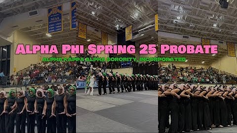 Alpha Phi Chapter of Alpha Kappa Alpha Sorority, Incorporated Spring 25 Probate