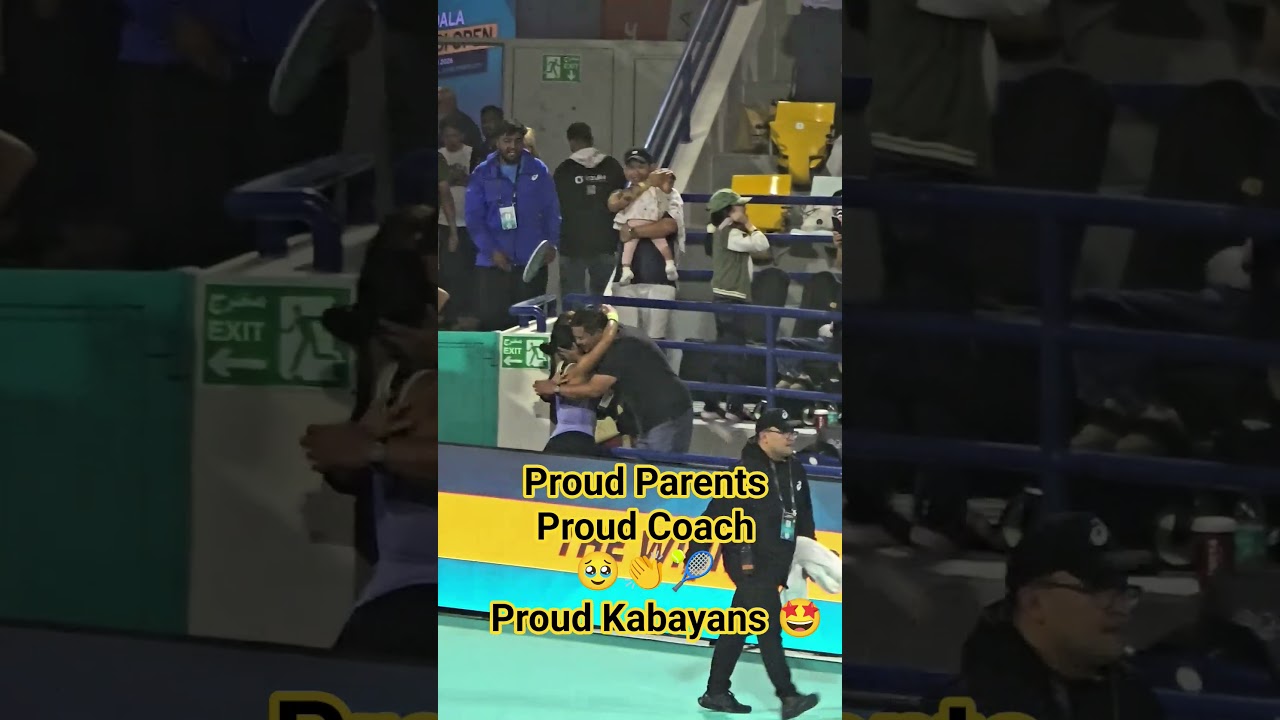 Family + Coach + Kabayans = Winning formula ❤️🎾