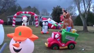 *HUGE* 350 INFLATABLE CHRISTMAS DISPLAY! WINTER WONDERLAND!