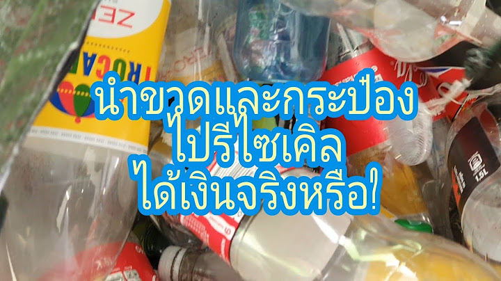 นำขวดและกระป๋องไปรีไซเคิล ได้เงินจริงหรือ?