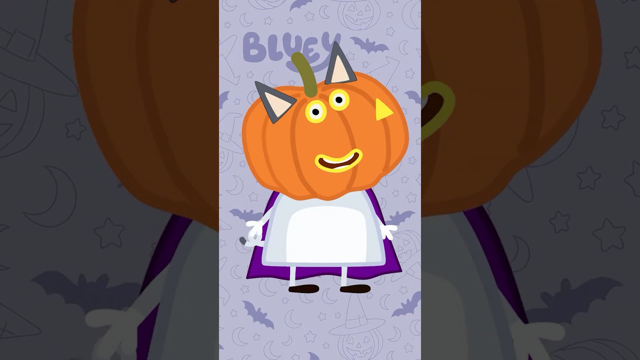 Блюи и его друзья в костюмах на Хэллоуин 🎃👻 