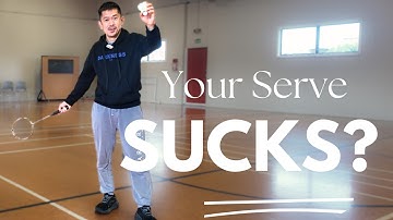 How To Do A Badminton Forehand High Serve For Beginners 🏸