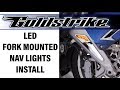 Goldstrike Fork Mounted NAV Lights Installation for Gold Wing