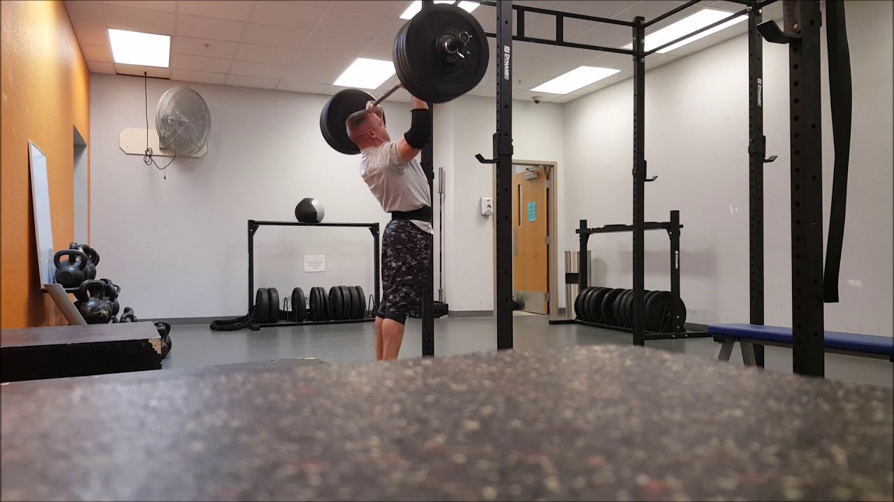 Barbell strict press 9x200 YouTube