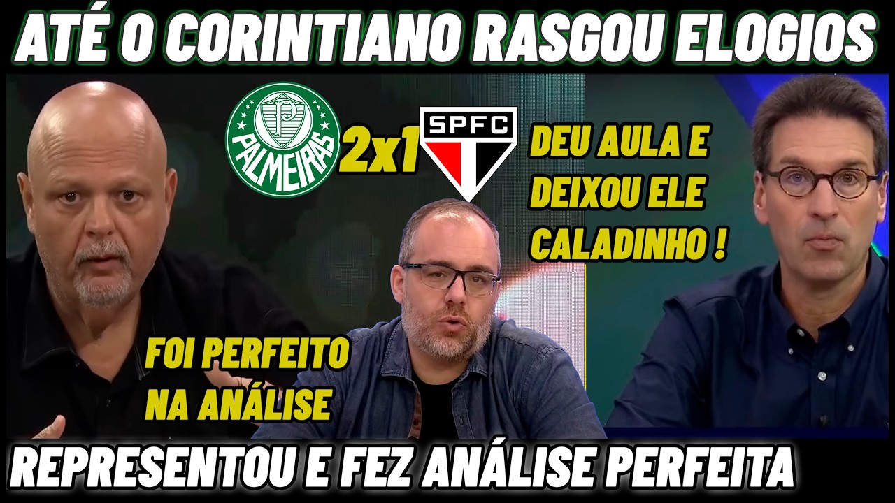 💥 MASSINI FAZ ANÁLISE PERFEITA E CALA SÃO PAULINO AO VIVO ! PALMEIRAS NA FINAL DO PAULISTÃO