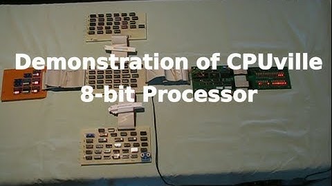 CPUville 8-bit processor prototype demonstration