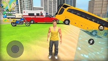 Driving Bus & Ambulance in Ultimate Open World Simulator - Go To Town 6 - Epic Android Gameplay