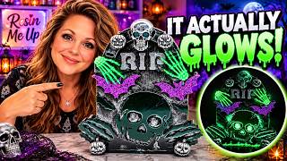 These Resin Tombstones Have a GLOWING Secret! 💀 | 31 Days of Halloween