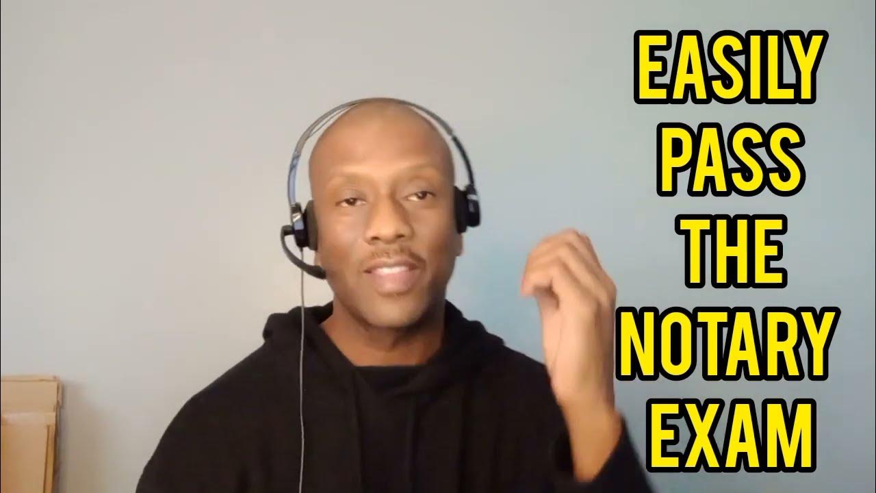 Notary Test Insider Tells How To Easily Pass It YouTube