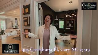 Cary’s Living at its Finest! 405 Creekhurst Pl, Cary NC 27519 $1,950,000