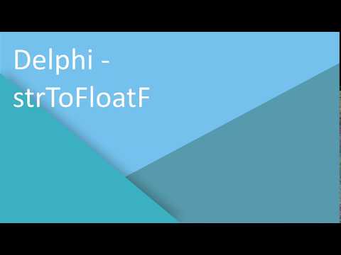 Delphi - strToFloatF