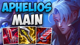CHALLENGER APHELIOS MAIN SOLO CARRY GAMEPLAY! | CHALLENGER APHELIOS ADC GAMEPLAY | Patch 13.21 S13