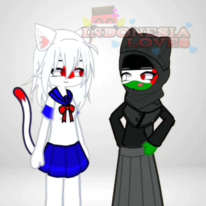 nyan ichi ni san (palestine and jepang) #countryhumansmeme #gacha #countryhumansedit #edit #fyp