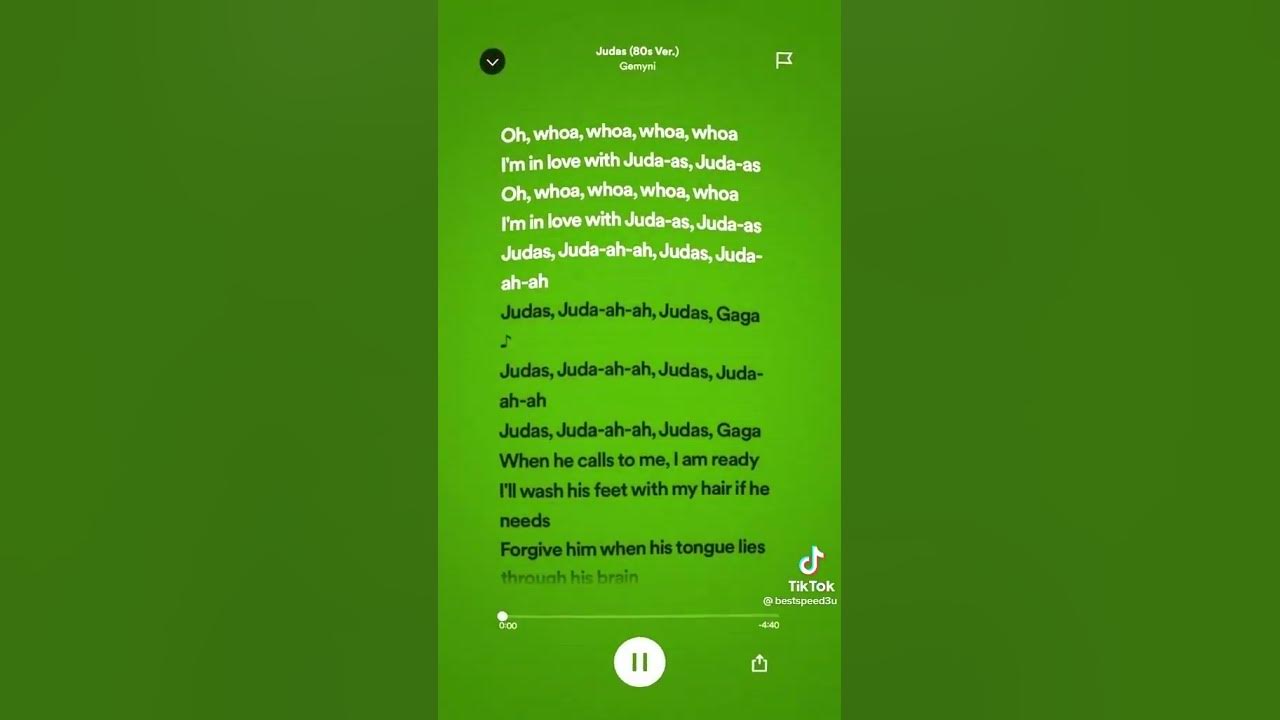 Judas-Lady Gaga(speed up +lyrics) #shorts #spotify #tiktok #spedupsongs #spedup #judas #ladygaga