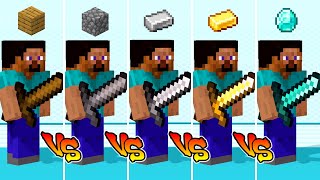 Minecraft Steve Weapon Power, Speed & Durability Comparison in Smash Bros. Ultimate
