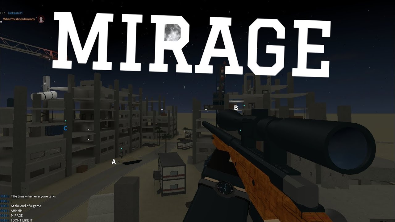 New Mirage Map In Phantom Forces Roblox Youtube - roblox phantom forces dumb moments