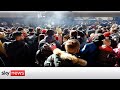 Machine guns fire as people flee Kyiv