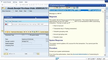Fix Account Determination Error in SAP MM: Step-by-Step Solution for Accurate Postings