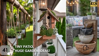 🌿 NO YARD? No problem! BUDGET DIYs ♻️ Ultimate MAXIMIZE Small PATIO Summer Garden IDEAS!