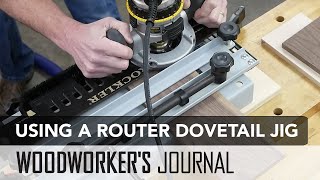 Routing Half Blind Dovetails with a Jig