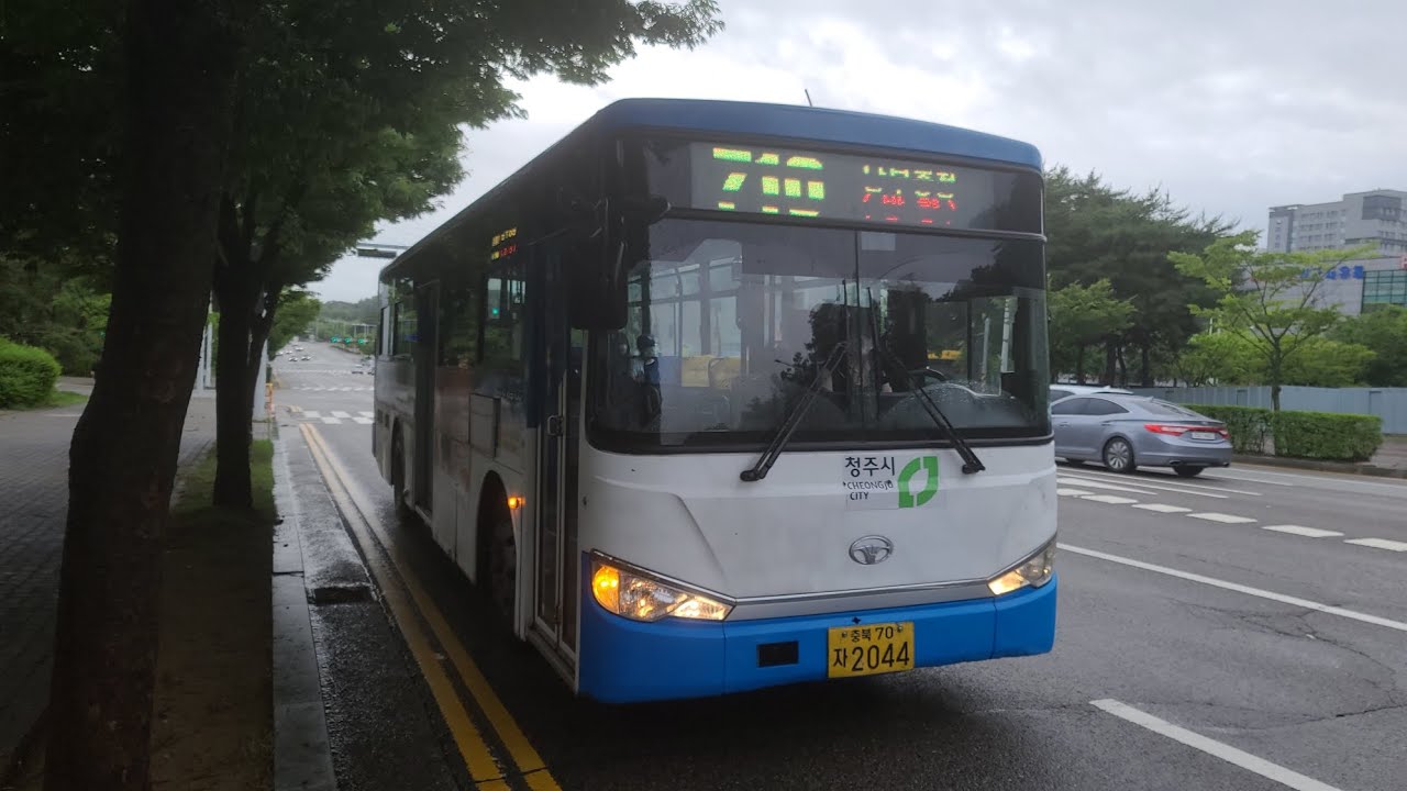 (청주 시내버스) 자일대우버스 NEW BS106 뉴 로얄시티 NGV 시내일반 2014년4월식 동일운수 710번 2044호 영상 2022.06.30 1080P-4K-60FPS