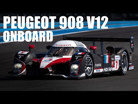 Peugeot 908 V12 LMP1 onboard