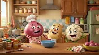 Aloo, Gobi Aur Pyaz Ki Mazedaar Dosti 🥔🥦🧅 | Funny 3D Animated Story | Kids Story