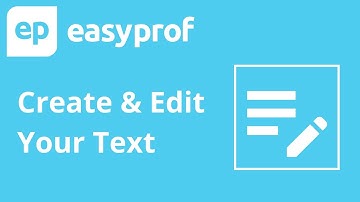 Master Inserting and Editing Text with Easyprof
