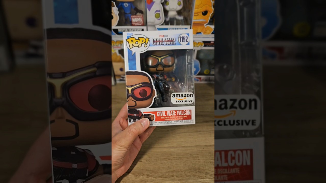 [📦 unBOXing] Funko Pop 1152! Amazon Exclusive | Marvel Captain America - Civil War: Falcon 