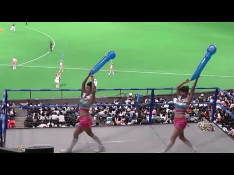2017.3.26 ファイターズガール ファイターズ讃歌 グラウンドで踊るFGひとり風船持ってない
