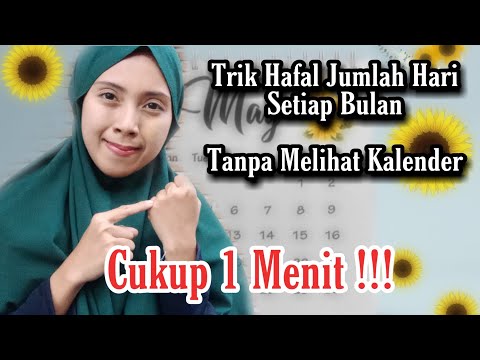 TRIK HAFAL JUMLAH HARI SETIAP BULAN - TIDAK PERLU LIHAT KALENDER || TRIK KEPALAN TANGAN