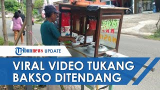 VIRAL Video Tukang Bakso Ditendang hingga Terpental, Pelaku Tak Terima Disebut Uangnya Kurang