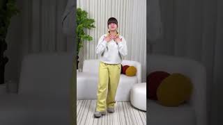 "Stylish Arabic girl in trendy grey outfit showing cool fashion vibes | #fashion #shorts"