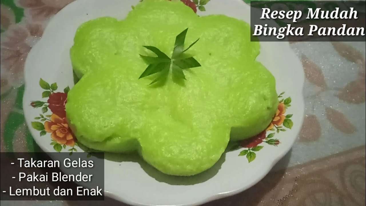 Bikin kue Bingka Pandan pakai Blender, Takaran Gelas, Mudah dan cepat