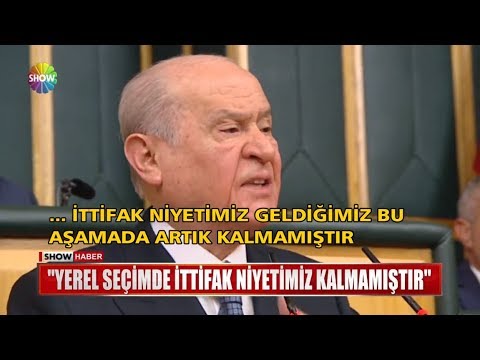 Bahçeli: \