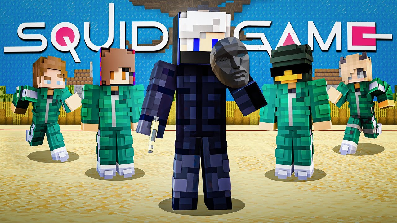 😜I Trapped My Friends in SQUID GAME Without Telling Them in Minecraft..
