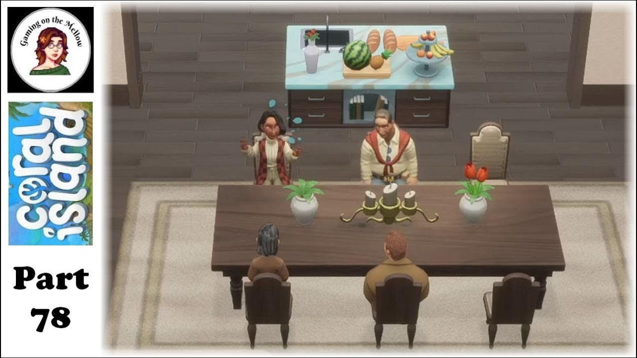 Archie's Rock Collection and Bree's Dinner with Friends! | Coral Island *ASMR* | 78