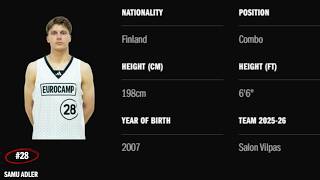 Samu Adler - 2026 Adidas EuroCamp Treviso Highlights