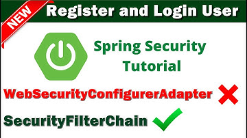 The New Spring Security With Spring Boot Using SecurityFilterChain