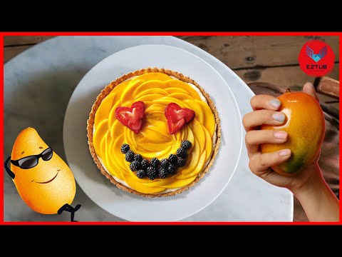 This sweet mango tart is a wonderful combination of sweet and savory | How to make easy mango tart.