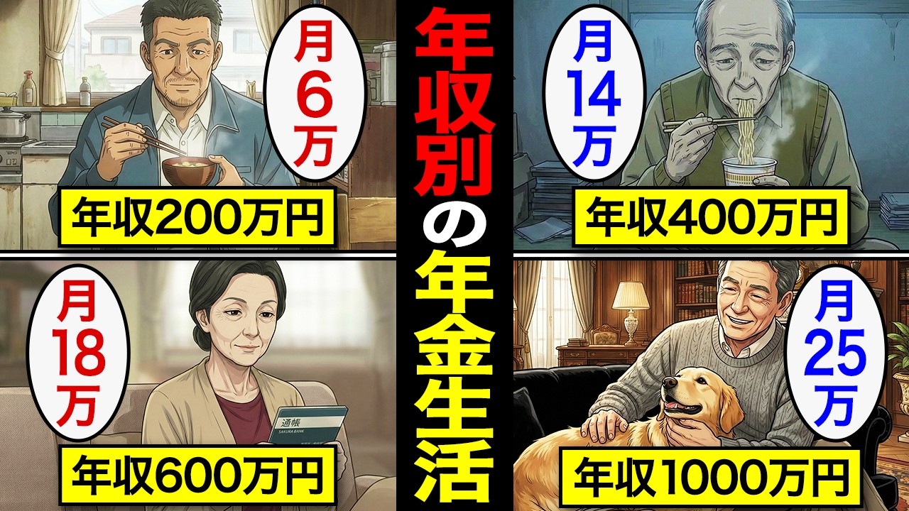 【漫画】※格差社会※ 年収別でこれだけ違う年金生活…平均14万円の現実と老後の住まいに現れる残酷な格差