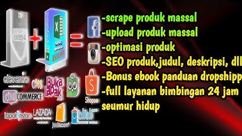 Software Dropship Untuk Scrape Produk Tokopedia, Bukalapak Dan Shopee (All Marketplace)