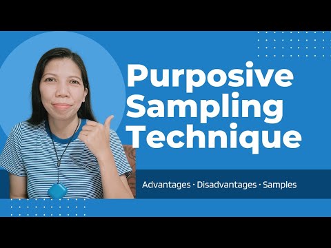 Video: Bakit tayo gumagamit ng purposive sampling sa pananaliksik?