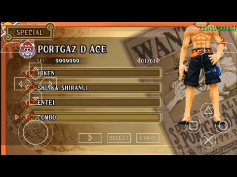 One Piece Romance Dawn Psp Cwcheat Level 99 Infinty Xp Sp 999 Youtube