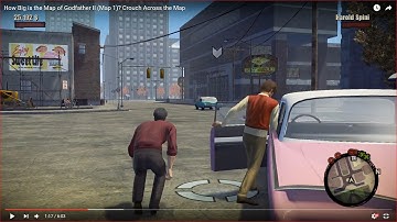 HOW BIG IS THE MAP in Godfather II (Map 1)? Creep Across the Map
