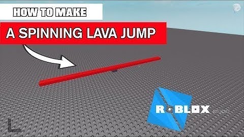 How to make a LAVA jump in Roblox Studio!