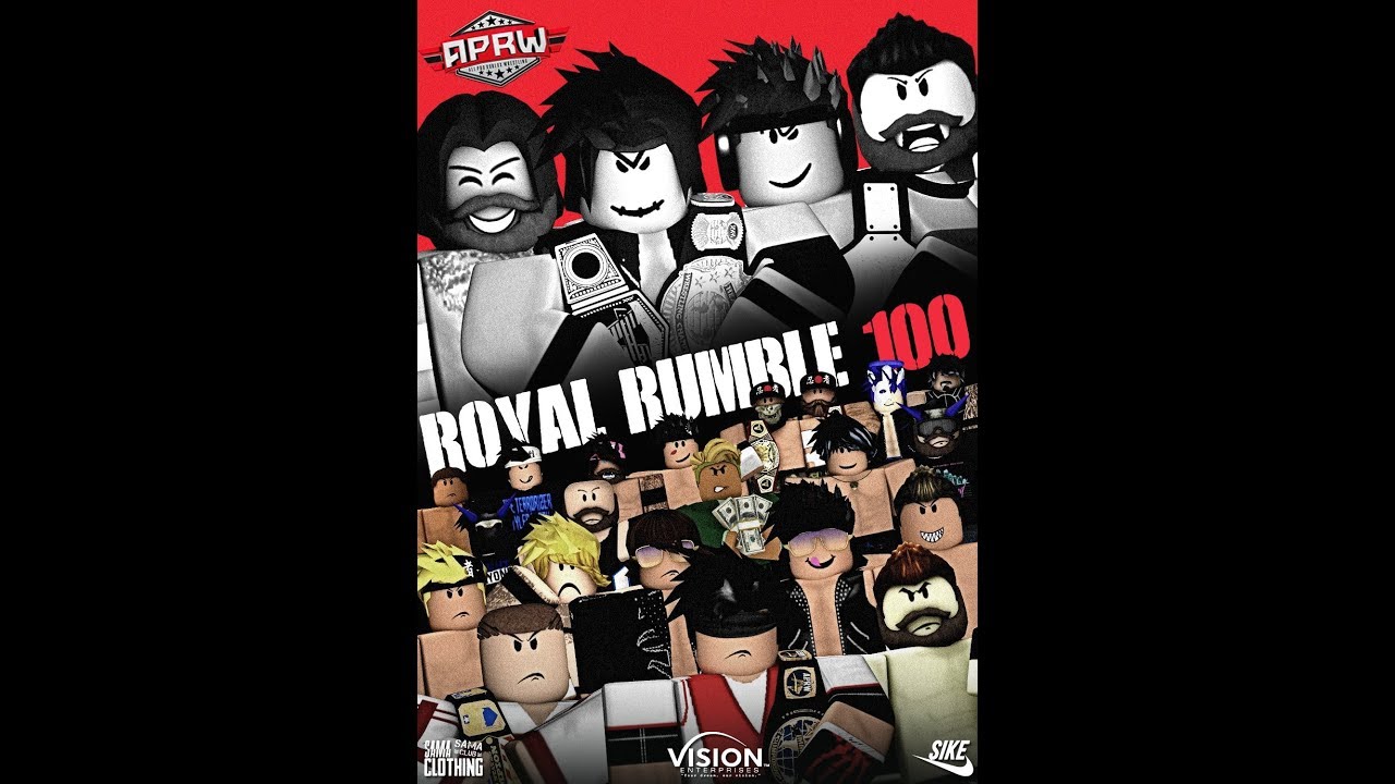 [APRW Royal Rumble 2020]: 100 Player Men's Royal Rumble - YouTube